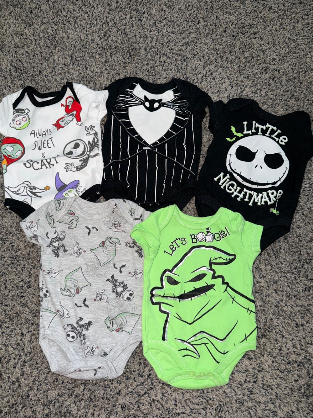 Nightmare Before Christmas Onesies